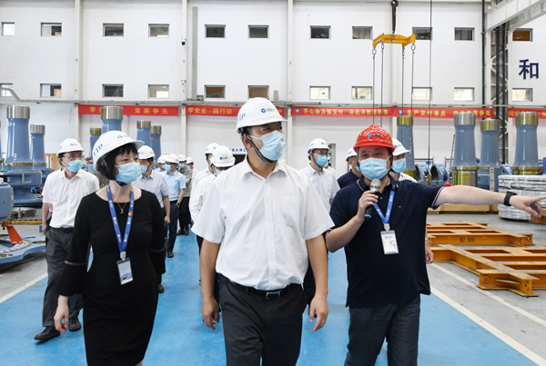 杭州市副市长柯吉欣一行调研鼎点注册
